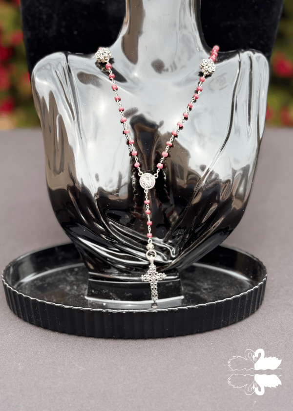 1 Garnet & Silver Rosary