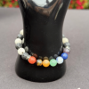 Chakra & Lava Stone Bracelet