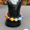 Large Chakra & Lava Stone Bracelet (w/ Spacers)