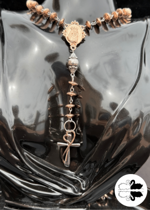 Hematite & Silver Rosary