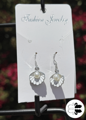 Pearl In Shell Earrings
