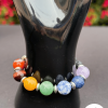 Large Chakra & Lava Stone Bracelet (w/ Spacers)
