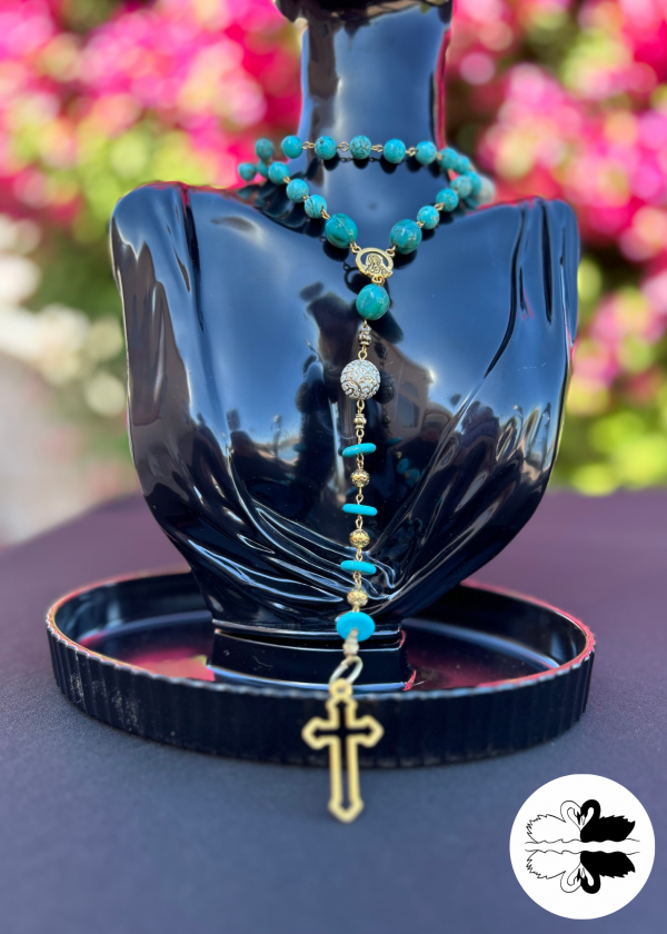 Gold & Turquoise Rosary