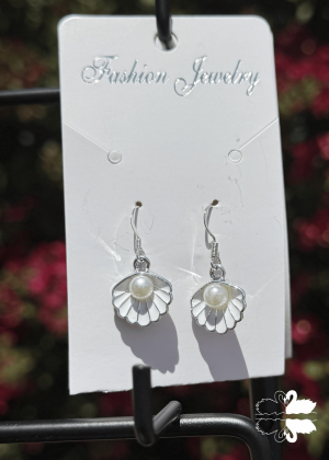 Pearl In Shell Earrings