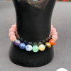 Chakra & Lava Stone Bracelet