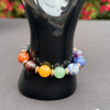 Large Chakra & Lava Stone Bracelet (w/ Spacers)