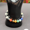 Chakra & Lava Stone Bracelet