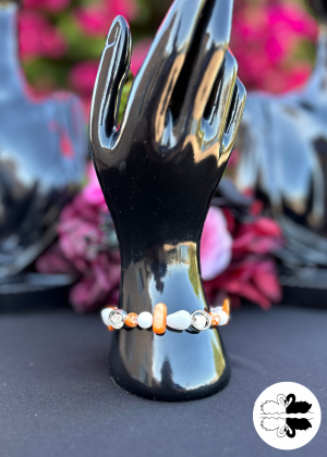 Carnelian Skeleton Bracelet