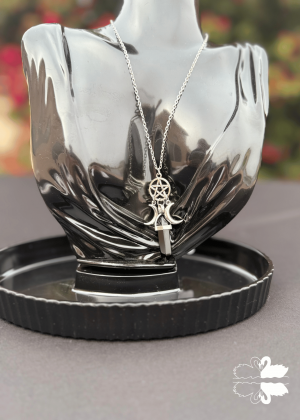 Silver Moon & Stars Necklace