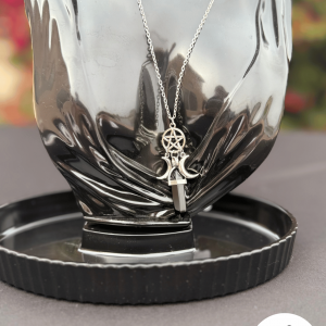 Silver Moon & Stars Necklace