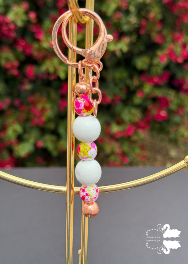 8 Rose Gold Keychains