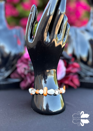 Carnelian Skeleton Bracelet