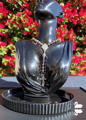 Hematite & Silver Rosary
